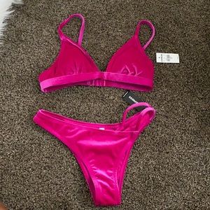 Express Pink Velvet Swim Bikini